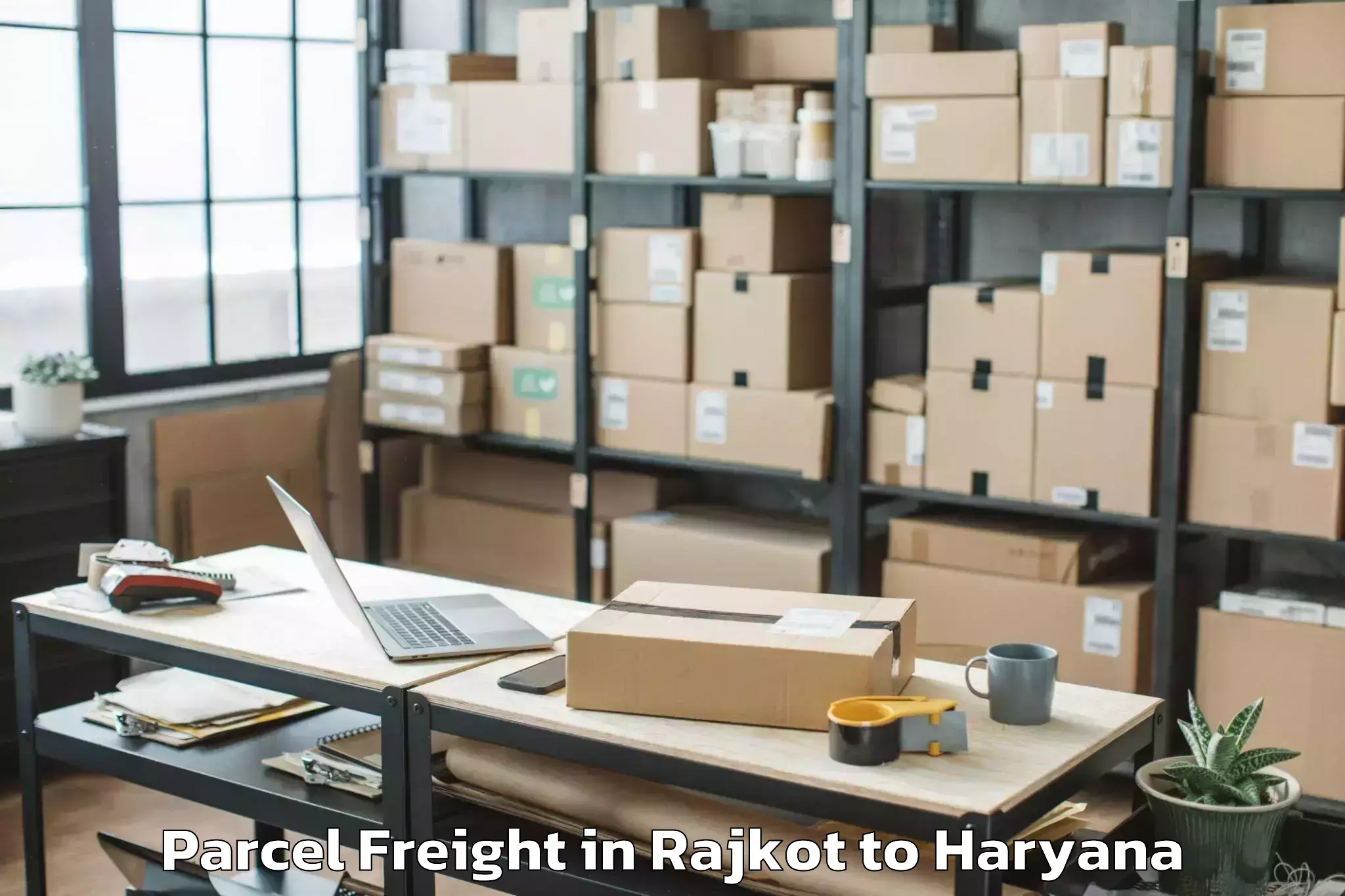 Book Rajkot to Punahana Parcel Freight Online